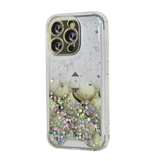 Sparkly TPU Case for iPhone 14 Pro (gold)