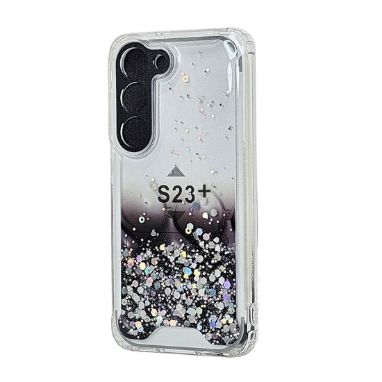 Sparkly TPU Case for Samsung Galaxy S23 Plus (black)