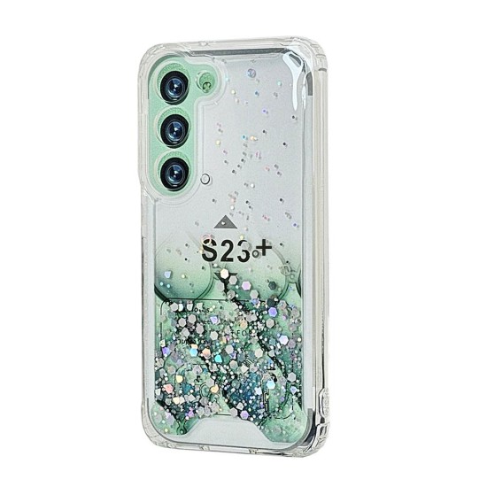 Sparkly TPU Case for Samsung Galaxy S23 Plus (green)