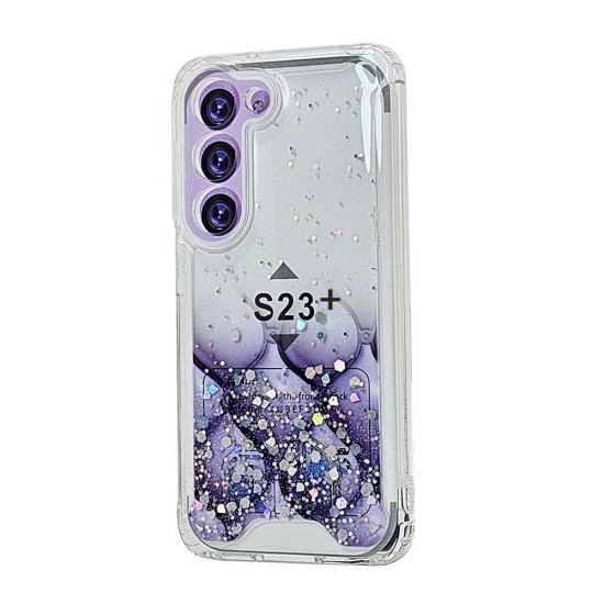 Sparkly TPU Case for Samsung Galaxy S23 Plus (purple)