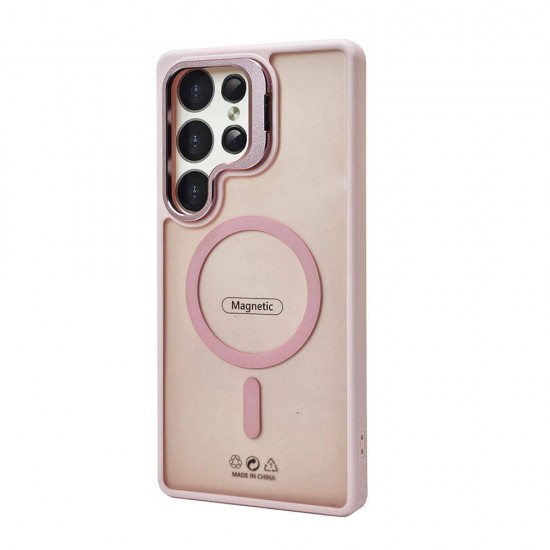 KickStand Magsafe TPU Case for Samsung Galaxy S25 Plus (pink) KickStand Magsafe TPU Case for Samsung Galaxy S25 Plus (pink)