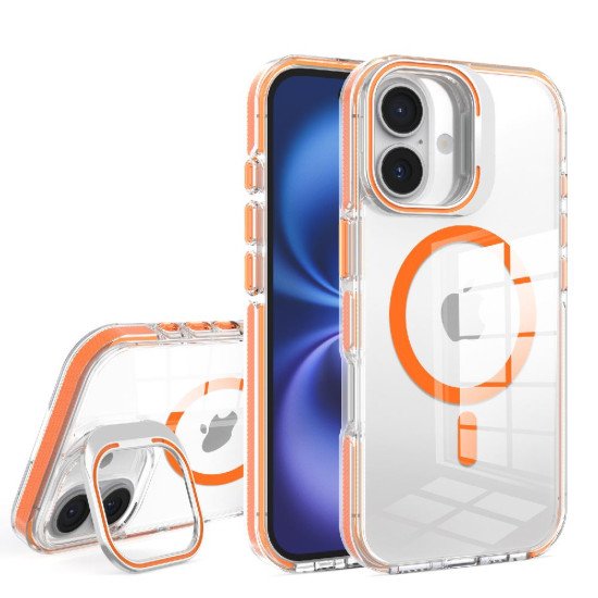 Clear Shield V2 Magsafe TPU Case for iPhone 17 (orange)