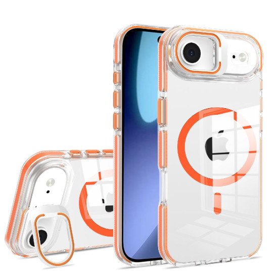Clear Shield V2 Magsafe TPU Case for iPhone 17 Air (orange)