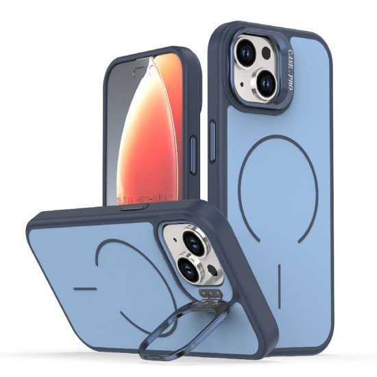 Matte KickStand Magsafe Case for iPhone 13 (blue)