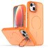 Matte KickStand Magsafe Case for iPhone 15 Plus (orange)
