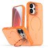 Matte KickStand Magsafe Case for iPhone 16E / 17E (orange)