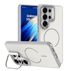 Matte KickStand Magsafe Case for Samsung Galaxy S26 Ultra (grey)