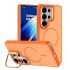 Matte KickStand Magsafe Case for Samsung Galaxy S26 Ultra (orange)