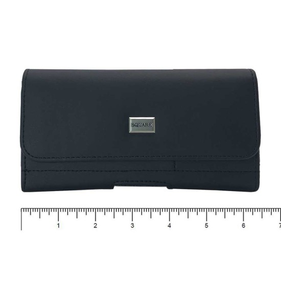 Horizontal Leather Pouch W/ Card Slot (Large)