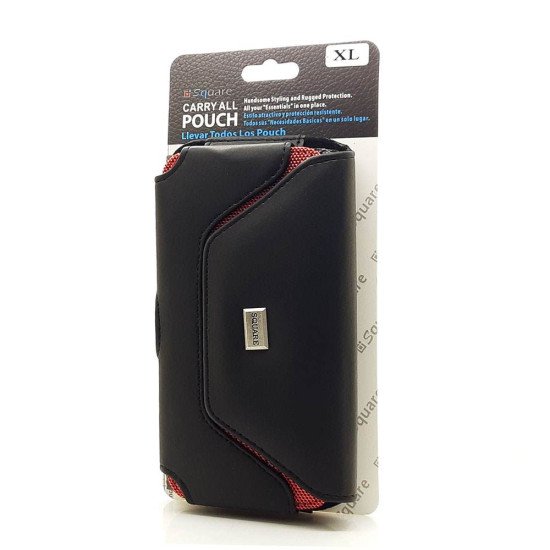 Horizontal Dual Color Nylon Leather Pouch (XL) Horizontal Dual Color Nylon Leather Pouch (XL)