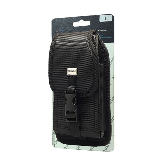 Vertical Rugged Pouch With Metal Belt Clip (large)
