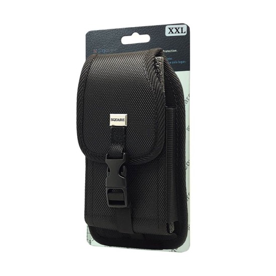 Vertical Rugged Pouch With Metal Belt Clip (XXL)