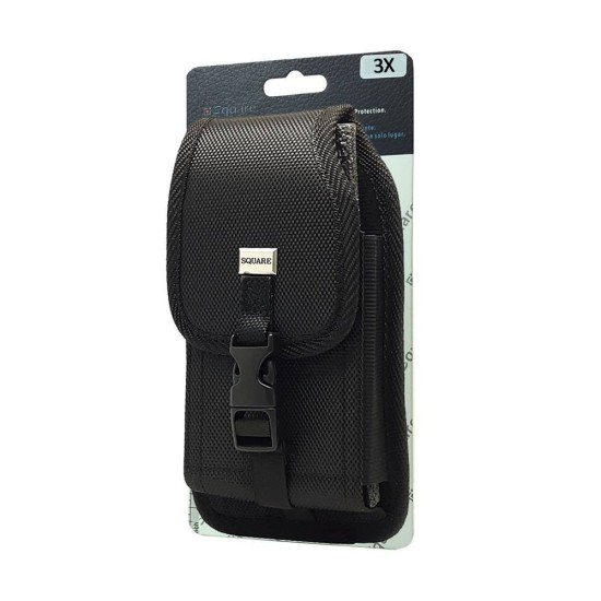 Vertical Rugged Pouch With Metal Belt Clip (3X)