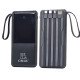 10K mAh 22.5W Power Bank W/ Built in Cable CM-541 (black)