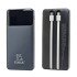 10K mAh 22.5W Power Bank W/ Built in Cable CM-592 (black)