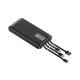 KP17 10k mAh Power Bank w/ Built-in Cable (black)