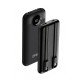 KP18 10k mAh 22.5W Power Bank w/ Built-in Cable (black)