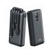 KP27 20k mAh Power Bank w/ Built-in Cable (black)