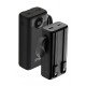 KP38 30k mAh 22.5W Power Bank w/ Built-in Cable (black)