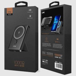 WPG101 Magsafe 10K mAh 22.5W Battery Pack w/ kickstand (black)