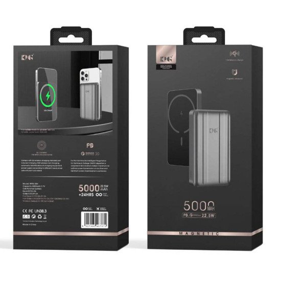 WPG104 Magsafe 10K mAh 22.5W Battery Pack (black)