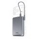 WPG105 Magsafe 10K mAh 22.5W Battery Pack w/ built-in cable (silver)