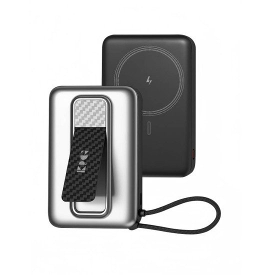 WPG110 Magsafe 10K mAh 22.5W Battery Pack w/ kickstand (black)