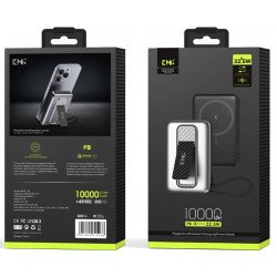 WPG110 Magsafe 10K mAh 22.5W Battery Pack w/ kickstand (black)