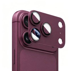 Aluminum Back Camera Protector for iPhone 18 Pro Max (dark cherry)