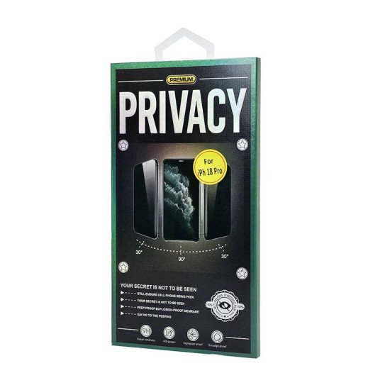 480 Glue Privacy Tempered Glass for iPhone 18 Pro