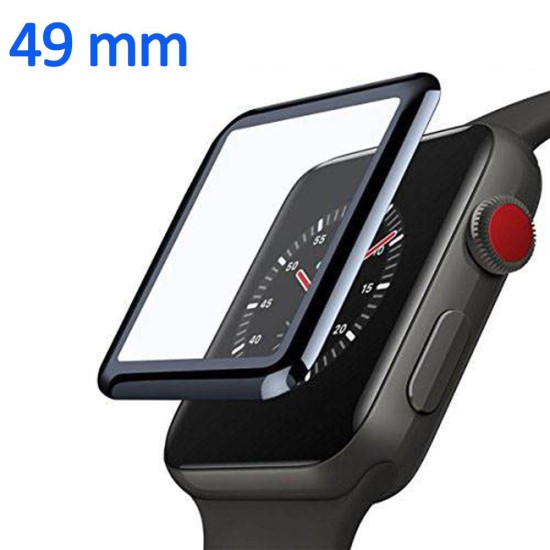 Full Glue Curved Glass for iWatch 7 49mm (black)