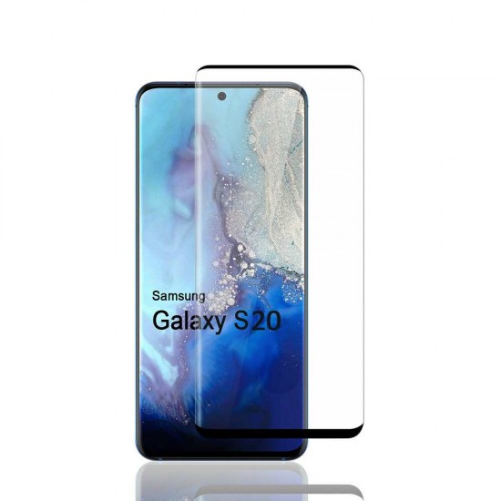 Curved Glass Finger Sensor Unlock Verison For Samsung Galaxy S20 (black)