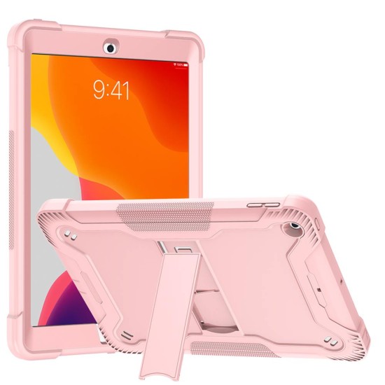 Hybrid Tablet Case w/ kickstand for iPad 7/8/9 10.2" (rose gold)