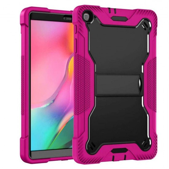 Hybrid Tablet Case w/ kickstand for iPad 5/6 9.7" (hotpink)