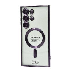 Electroplated Magsafe TPU Case for Samsung Galaxy S23 Ultra (purple)