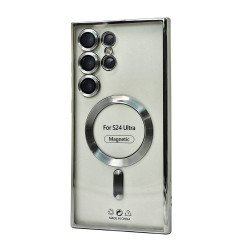 Electroplated Magsafe TPU Case for Samsung Galaxy S23 Ultra (silver)
