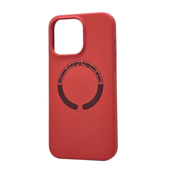 Magsafe Silicone Case For iPhone 12 Pro Max (red)