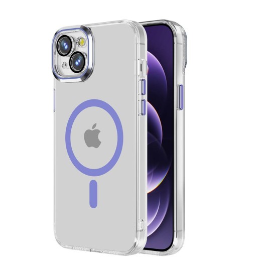 Clear Shield Magsafe TPU Case for iPhone 13 (purple)