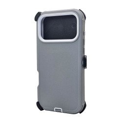 Defender Case w/ Clip For iPhone 18 Pro Max (grey)