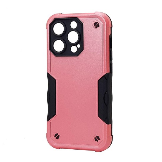 Commander Hybrid Case For iPhone 15 Pro (pink)