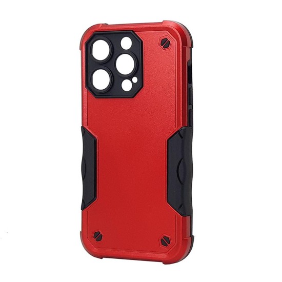 Commander Hybrid Case For iPhone 15 Pro (red)