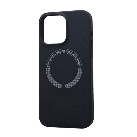 Magsafe Silicone Case For iPhone 15 Pro (black)