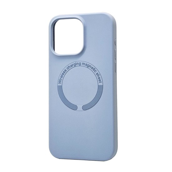 Magsafe Silicone Case For iPhone 15 Plus (babyblue)