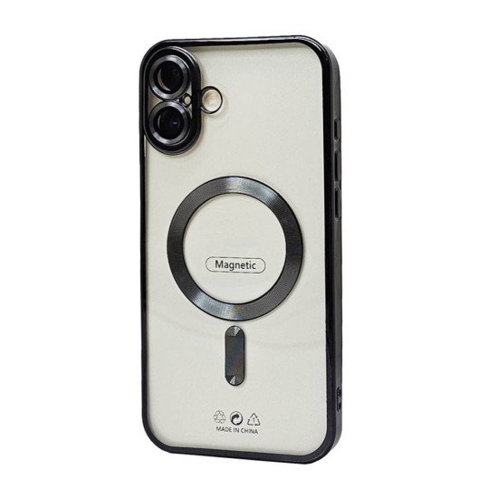 Electroplated Magsafe TPU Case for iPhone 16 (black)