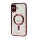 Electroplated Magsafe TPU Case for iPhone 16 Plus (red)