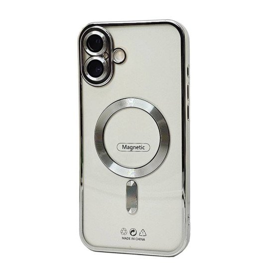 Electroplated Magsafe TPU Case for iPhone 16E (silver)