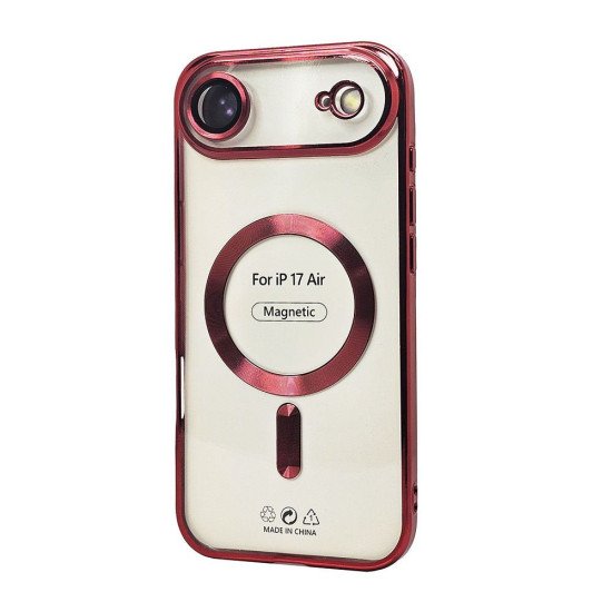 Electroplated Magsafe TPU Case for iPhone 17 Air (red)