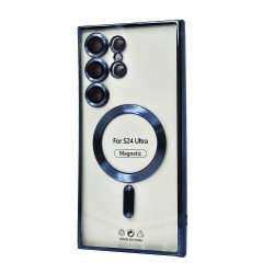 Electroplated Magsafe TPU Case for Samsung Galaxy S25 Ultra (blue)