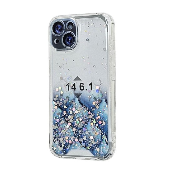Sparkly TPU Case for iPhone 15 Plus (babyblue)