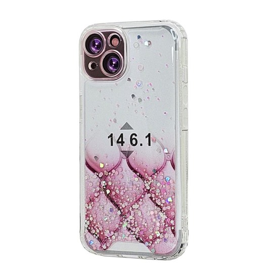 Sparkly TPU Case for iPhone 15 Plus (pink)